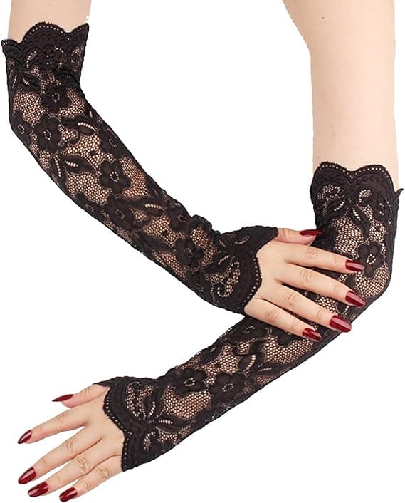 Wicked Whispers Lace Gloves