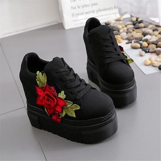 Dark Heartbeat Platform Sneakers